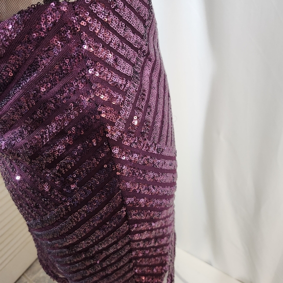 NWT Dear Moon Putple Sequin Dress Size 3 - Picture 6 of 10